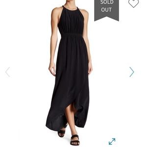 Joie aplite silk macrame maxi dress